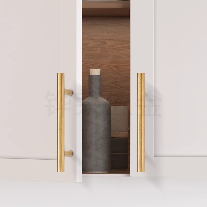 Stainless steel handle wine cabinet drawer wardrobe cabinet door…