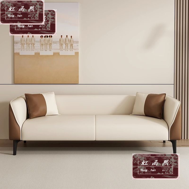 Trendy Living Room Tech Fabric Simple Combination Sofa for Small Spaces, Modern Minimalist Single, Double, or Triple Bedroom Light Luxury