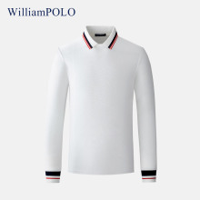 【无LOGO】英皇保罗Polo衫男长袖商务高级感上衣翻领t恤爸爸男装