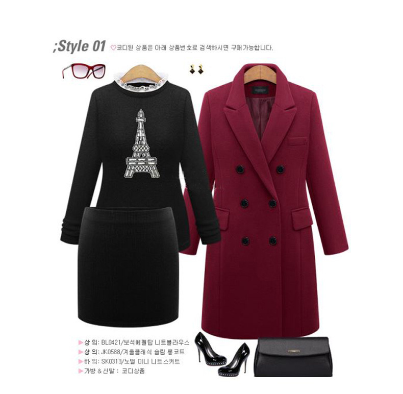 Women's Clothing Autumn and winter new large size woolen coat for women, multi color, medium and long style, Nizi coat_ipsvogv.com