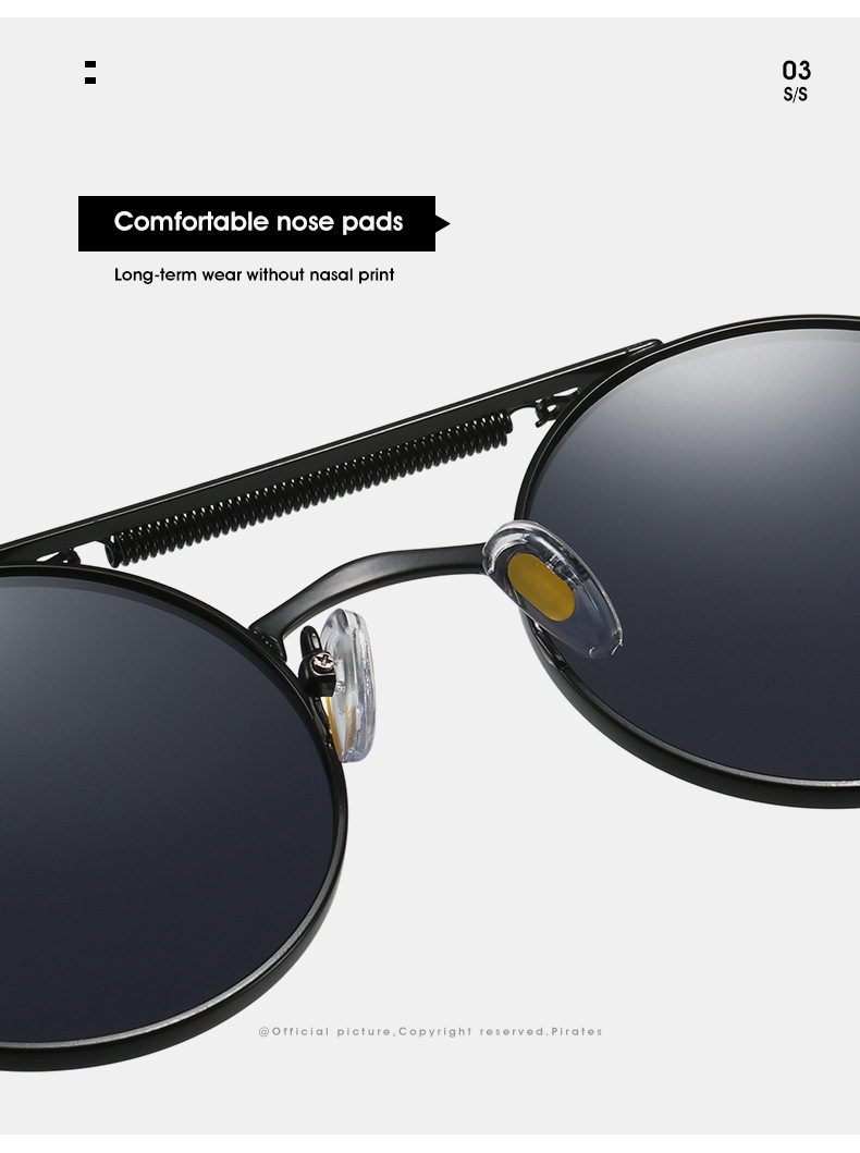 54g Weight Full Frame Glasses Structure Sunglasses Classification PC, UV400 Protection Lens Material Round Frame Glasses Style Outdoor, Travel Occasion Color Block Pattern Unisex Gender Elegant, Simple Style Style Grey, Black Color Elegant Simple Style Color Block PC UV400 Protection Round Frame Full Frame Women's Sunglasses 17