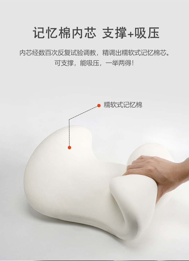 Weihao Car Lumbar Support Summer Ice Silk Waist Cushion for Long-Distance Driving, Four-Season Breathable Memory Foam for Home Office Use
