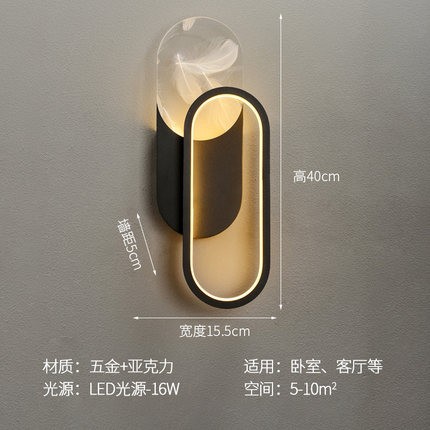 LED sala de estar cabezal de cama lámpara nórdica dormitorio balcón entrada comedor transfronterizo lámpara de pared Amazon escalera pasillo