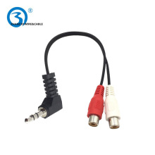 90�ȏ��^һ�ֶ����l��3.5mm�D2RCA�pɏ��ĸ�� ��X�ҕ�����B�Ӿ�