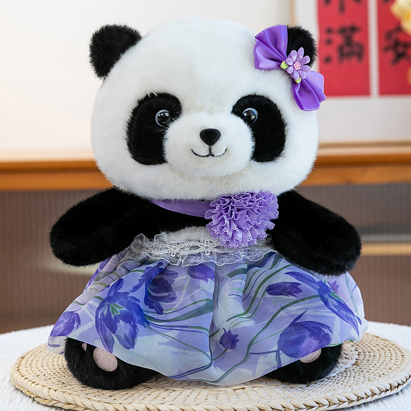 卸売りパンダぬいぐるみ変装パンダ人形子供プレゼント会社イベントプレゼント成都花人形