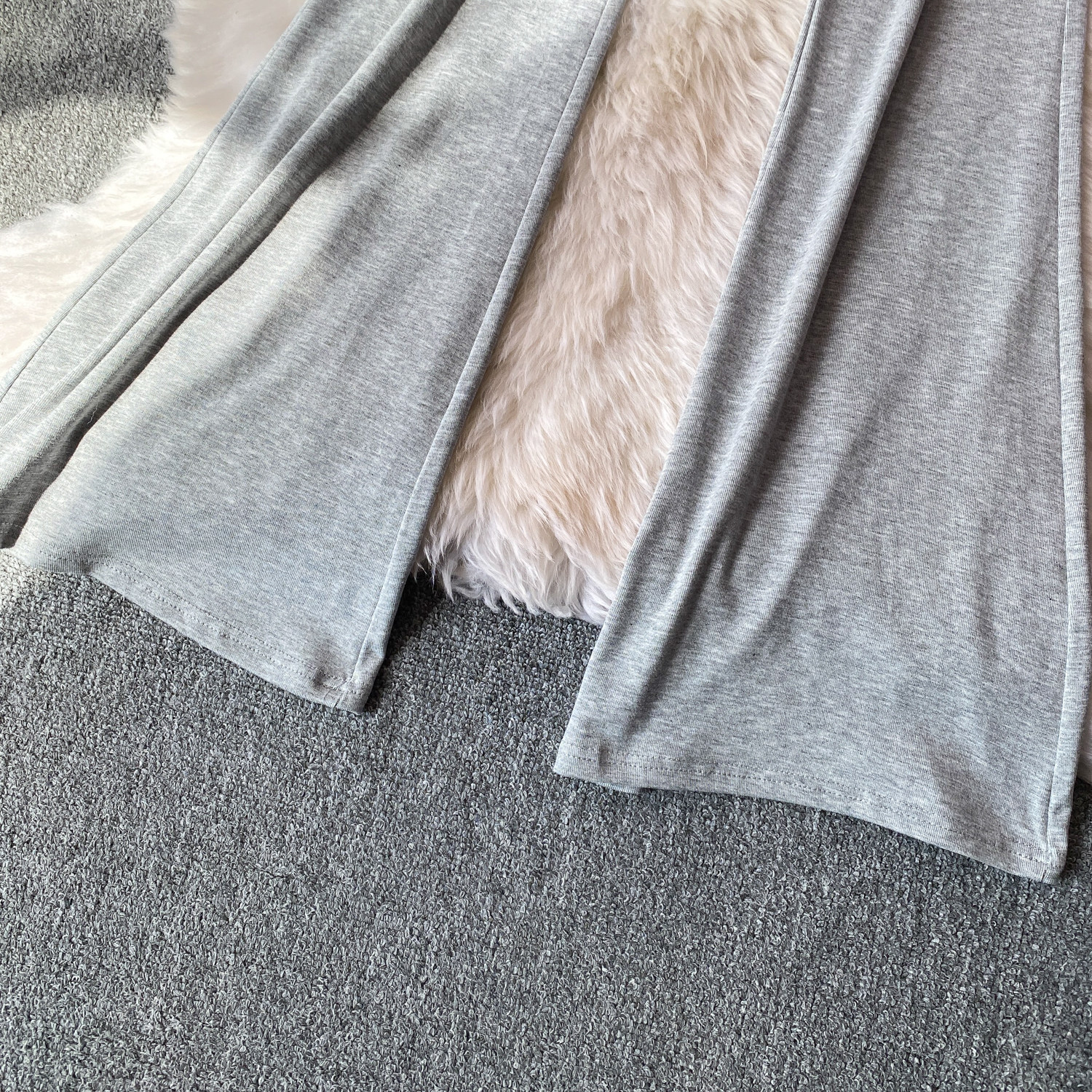 Korean Style High-Waisted Striped Flared Pants Women's Slimming Elongating Summer Bottoms Simple Stylish Polyester Capris_ecoleips.com