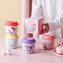 サンリオ正規版授権マグカップカップ蓋付きコーヒーカップ陶磁器カップ高顔値祝日プレゼントカップ子供