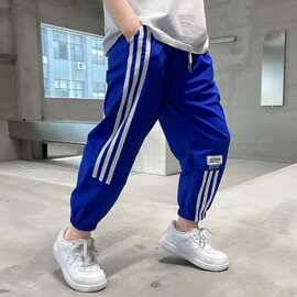 男童裤子夏季薄款2026新款春秋儿童冰丝速干防蚊裤大童运动裤夏装