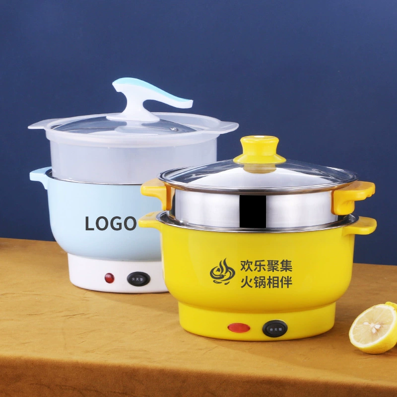 Stainless steel large-capacity electric hot pot takeaway Internet celebrity ingredients supermarket multi-functional electric cooking pot student dormitory electric pot