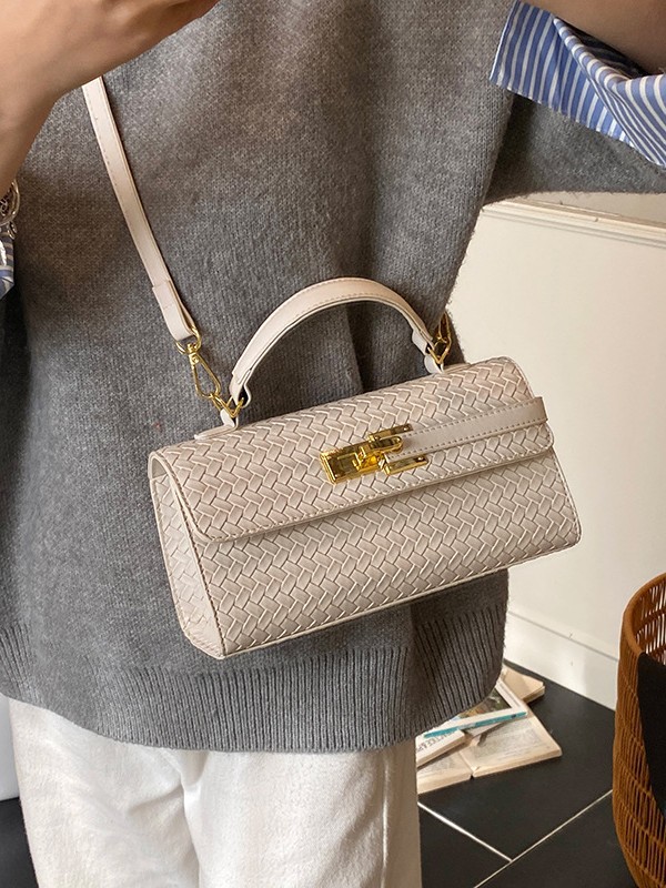 Ventas calientes de nuevo tejido portátil Kelly bolso cuadrado de mujer comercio exterior transfronterizo alta sensación de lujo ligero versátil mochila