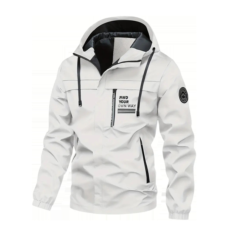 Transfronterizo medio largo chaqueta casual parker chaqueta chaqueta con capuzas chaqueta de asalto hombre nuevo abrigo al aire libre impermeable hombre