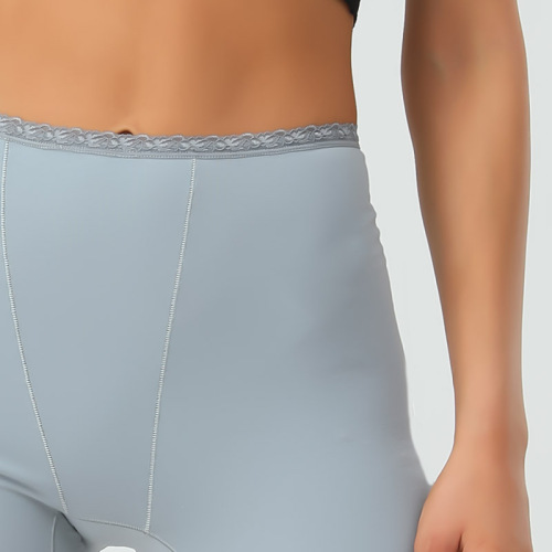 European and American large size pure cotton women's underwear 40-count combed cotton straight-leg pants comfortable and safe pants anti-transparent leggings