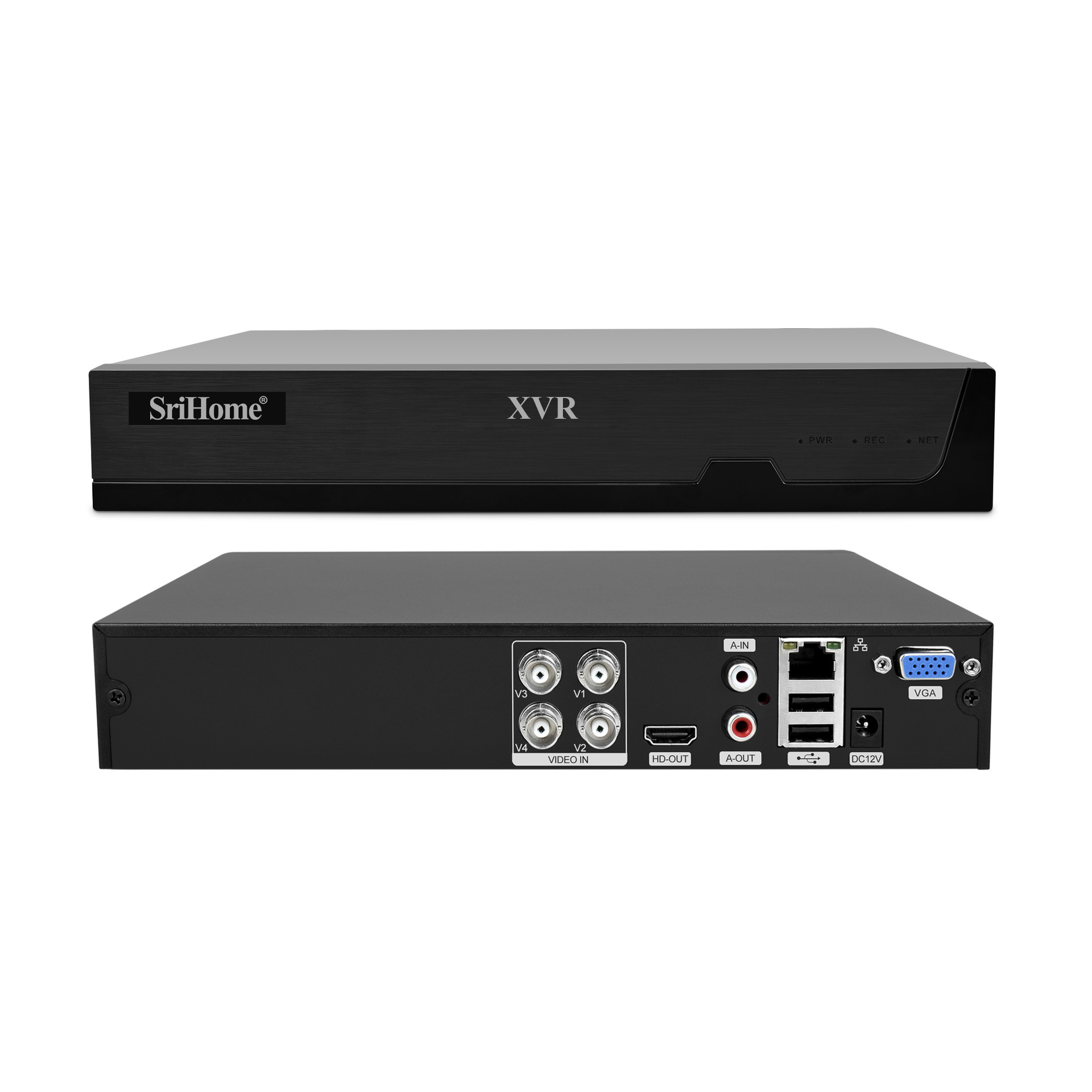 Grabador digital híbrido Srihome XVR 1080p, DVR de seguridad CCTV AHD, sistema de videovigilancia profesional