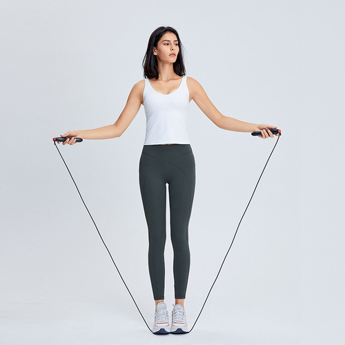 Spring New Women's V-neck Beauty Backless Tank Top Women Sleeveless Sheer Friction Air Yoga Running Backless Top