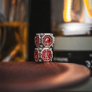 Raindrop Spacer Beads | Chinese Style DIY Bracelet Accessories Loose Beads Beaded Resin Red Taoist Youth Cultural Toys and Accessories