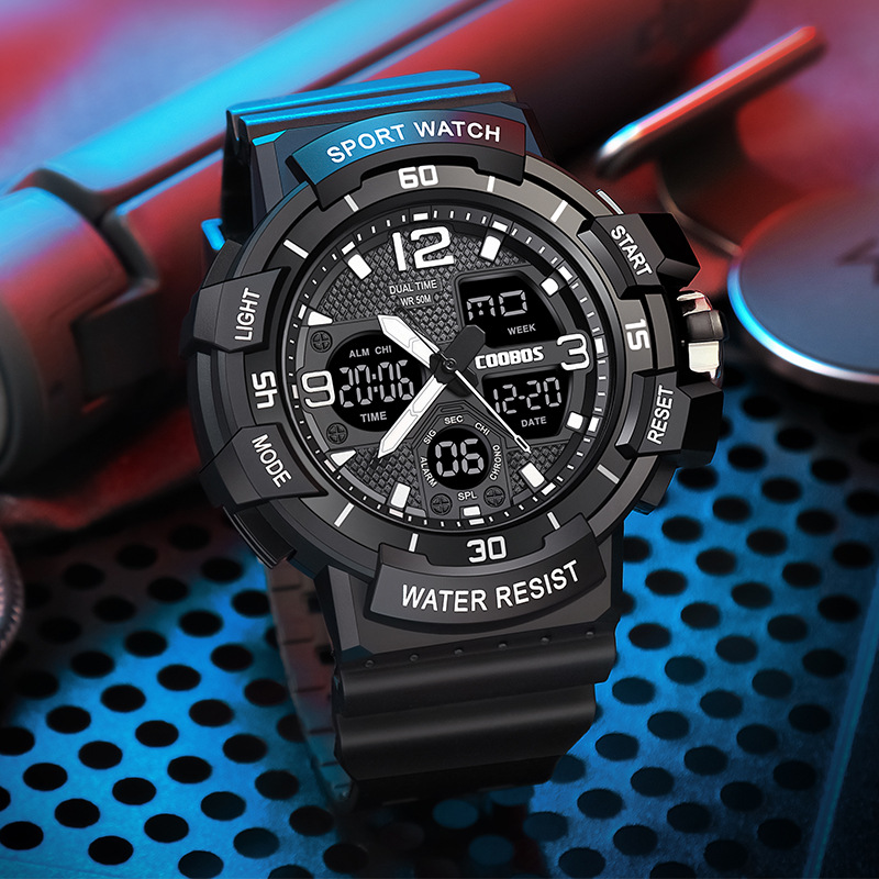 Men's Sports Watch Luminous Waterproof Electronic Digital Sport_voghion.com