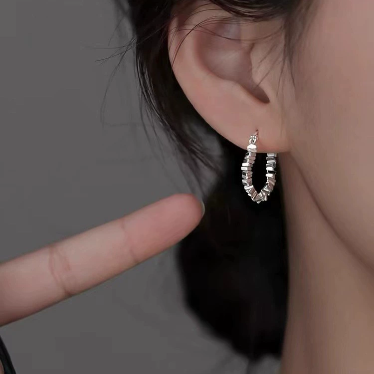 Серебряная игла, серьги, образец серебра 925, стиль легкой роскоши, высококачественный стиль