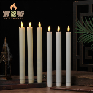 Led Long Pole Candle Light Wave Mouth Bullet Remote Control Digital Candle Wedding Wedding Christmas Holiday Decoration Light