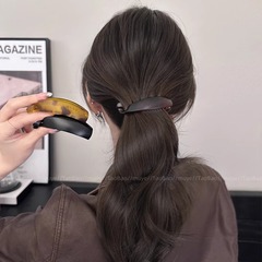 ハイポニーテールつや消しバナナクリップ、高級シームレスヘアクリップ、レディースヘアクリップ、気質縦型ヘアクリップ、ネットセレブヘアアクセサリー