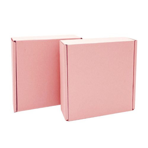 Solid color airplane box express box packaging box color lotus root pink blank printing logo wholesale internet celebrity creative