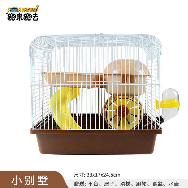ハムスターケージ ヴィラ 高級噛みつき防止 特大ハムスターケージ 二層透明 60ケージ|undefined
