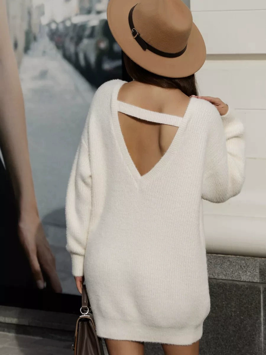 Платье-свитер вязаное мини Sweater Dress