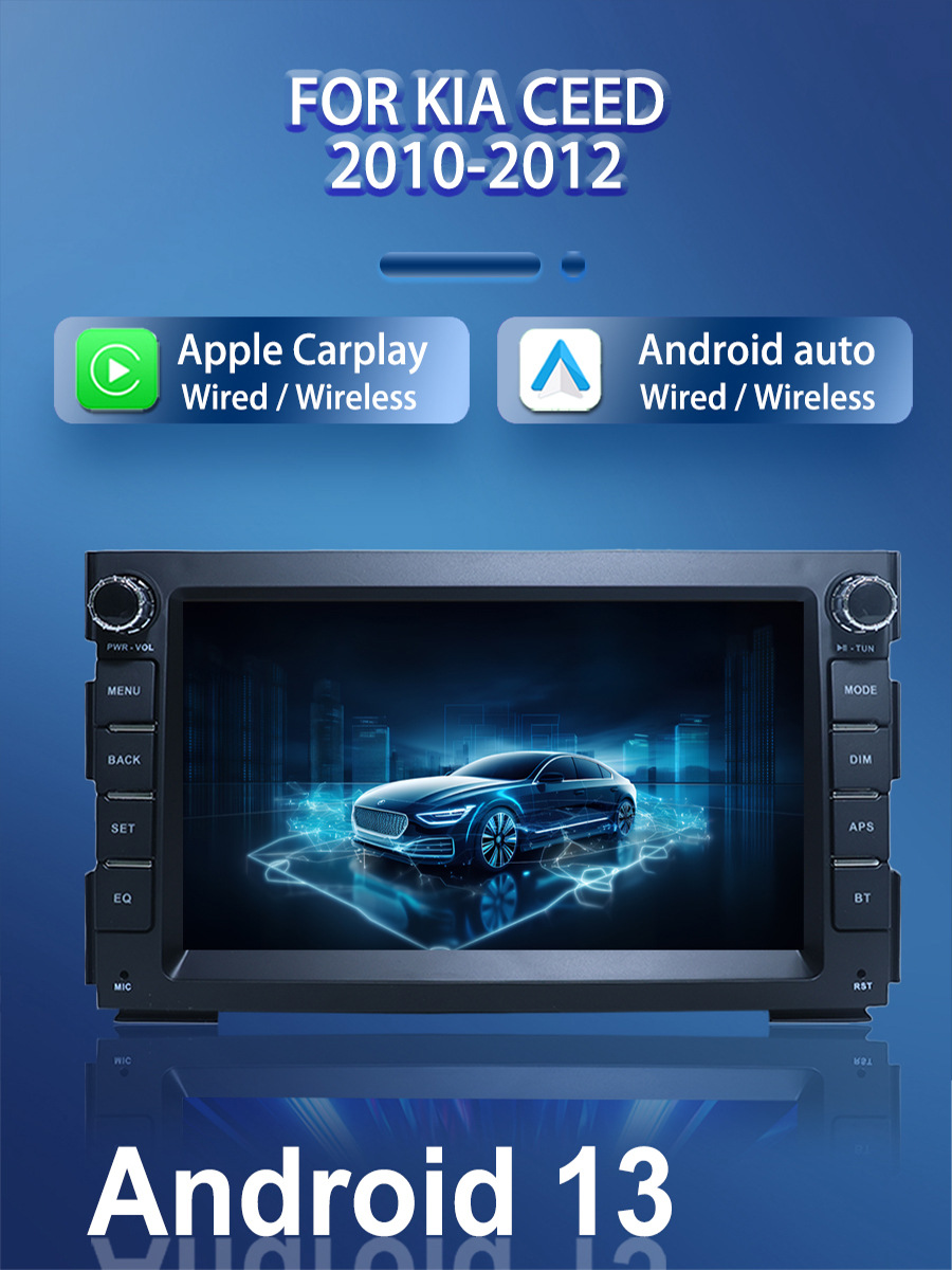 Suitable for 7inch Kia Special Android Car Navigation Bluetooth Gps High-Definition Reversing Image Wireless Carplay