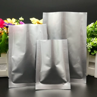 纯铝平口袋三边封铝箔袋 面膜袋熟食茶叶真空袋 工艺品香片包装袋