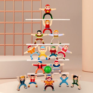 Деревянная игра «Балансирующая башня» раннее развитие