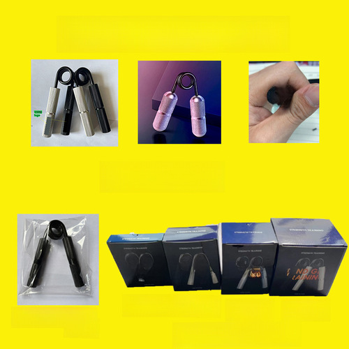 Manufacturer Direct Sales Aluminum Alloy Metal Grip Trainer Arm Strength Trainer Amazon Fitness Spring Steel A Type Hand Training