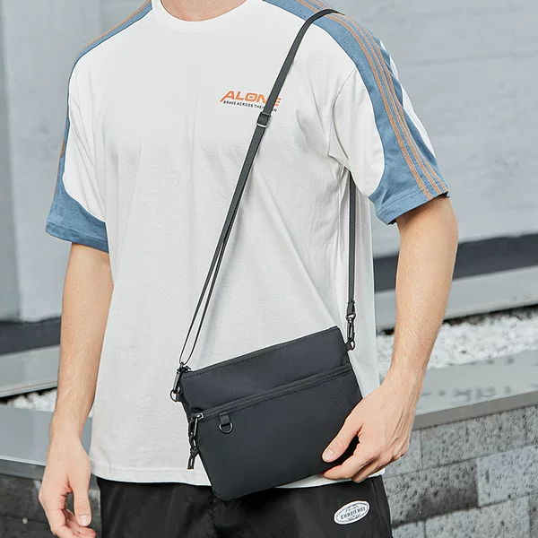 Men's Trendy Brand Shoulder Bag, Oxford Cloth Men's Crossbody Bag, Commuter Small Backpack, Casual Messenger Bag, Summer Small Bag