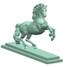定 制cnc各种材料加工 五金零件工艺品饰品 3D骏马 摆件财主