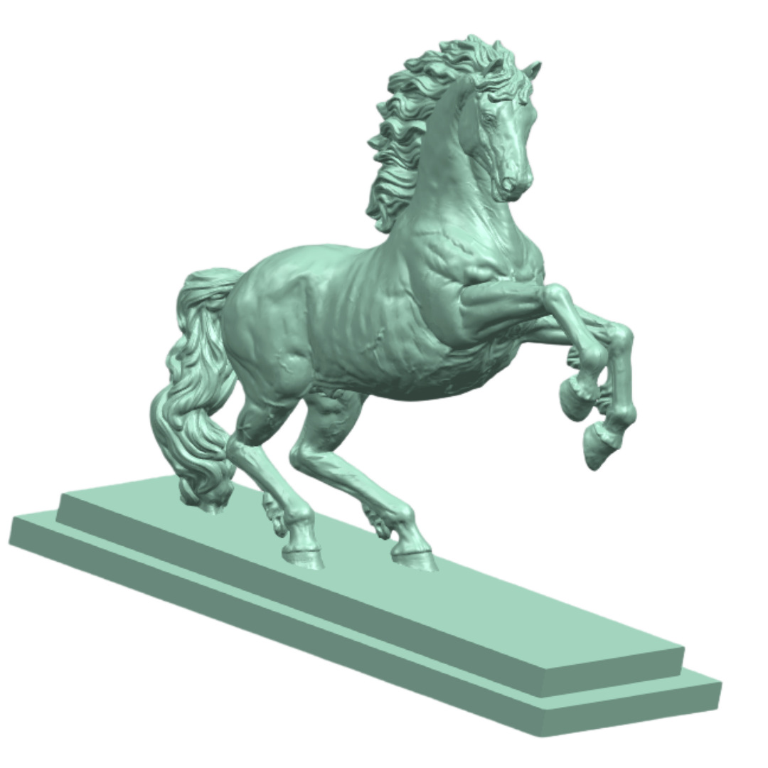 定 制cnc各种材料加工 五金零件工艺品饰品 3D骏马 摆件财主