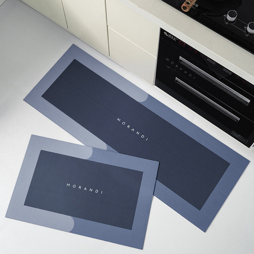 Diatom mud kitchen floor mat, no-wash wipeable carpet, oil-proof, waterproof, anti-slip, water-absorbent foot mat, stain-resistant, Q-elastic household mat