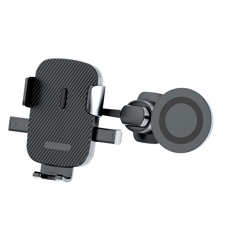 17mm Dual Ball Head Phone Holder with Automatic Locking Clamp, Magsafe Magnetic Air Vent Navigation Car Phone Holder