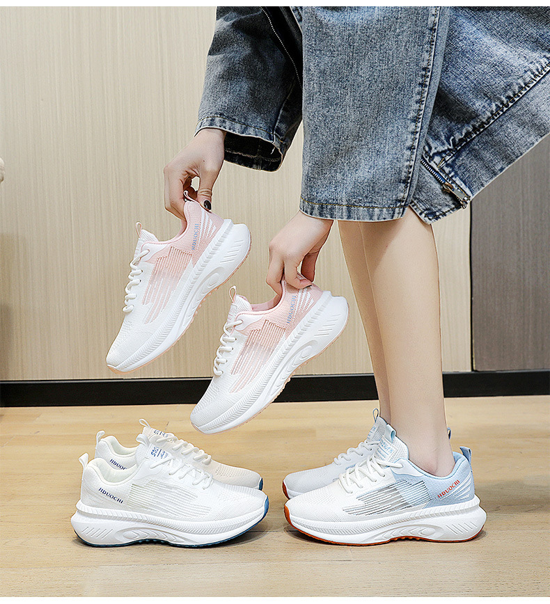 Women's Sports Solid Color Round Toe Sports Shoes display picture 11