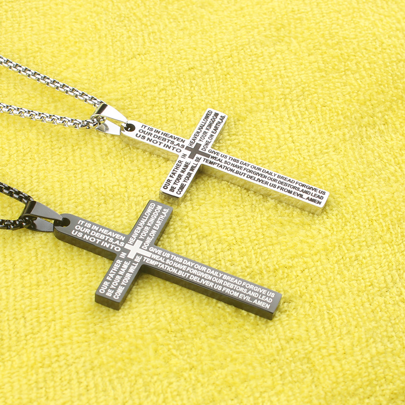 Rvs kruishanger ketting voor dames en heren paar sieraad_voghion.com