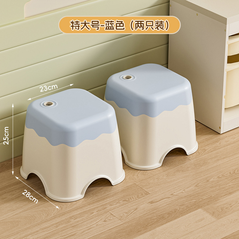 厚みのある子供用小さなスツール、家庭用低スツール、プラスチック製の靴交換用ベンチ、赤ちゃんのかわいくて丈夫で耐久性のある幼稚園の椅子|undefined