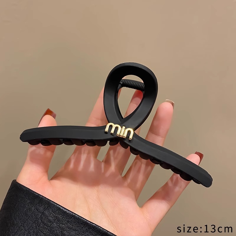 Clip de tiburón grande, clip de agarre para el cabello de placa de sensación de alta calidad, horquilla de temperamento, nuevo estilo, horquilla de gran volumen, tocado de primavera y verano, mujer