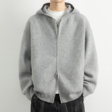 2026秋冬新款青少年宽松长袖圆领针织开衫运动风格透气腈纶毛衣，男装针织衫/毛衣，星座614