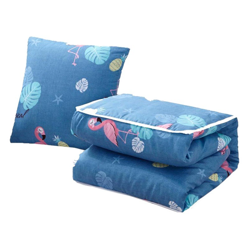 Домашнее одеяло подушки двойного назначения оптом офисный ворс кондиционер одеяло можно хранить печатное Одеяло Подушки