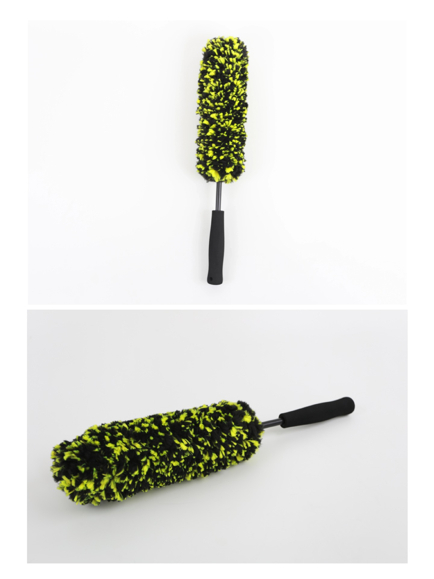 Ultra-fine wheel hub fiber brush, car tire rim cleaning and dust removal brush, wheel hub brush