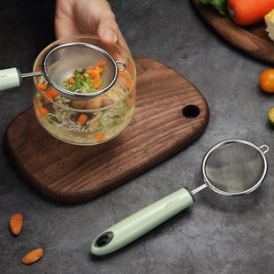 Stainless steel colander filter spoon soymilk filter olical leakage home small large large noodle spoon leakage net filter spoon spoon