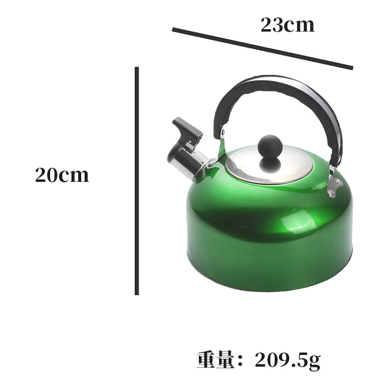 Hervidor de acero inoxidable con fondo plano cocina de gas doméstica horno electromagnético tetera doméstica portátil al aire libre hervidor de agua