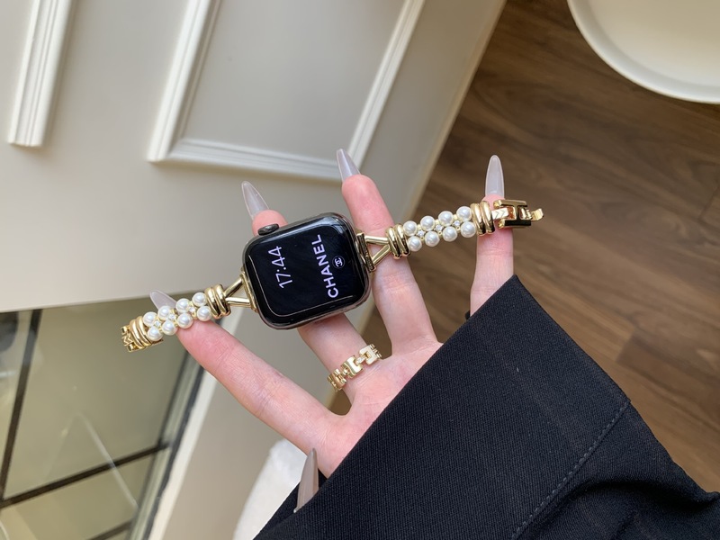 适用于苹果iwatchSE109876手表带FIT4华为GT5珍珠小香风小米89pro|undefined
