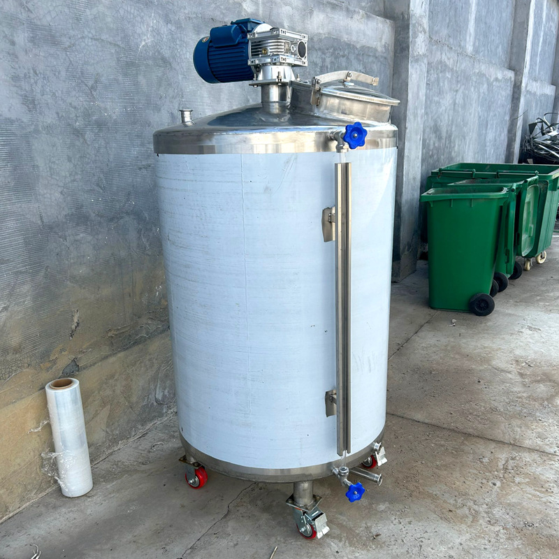 500L 不锈钢搅拌罐 立式加热混合罐 304材质调配罐 花茶混合罐