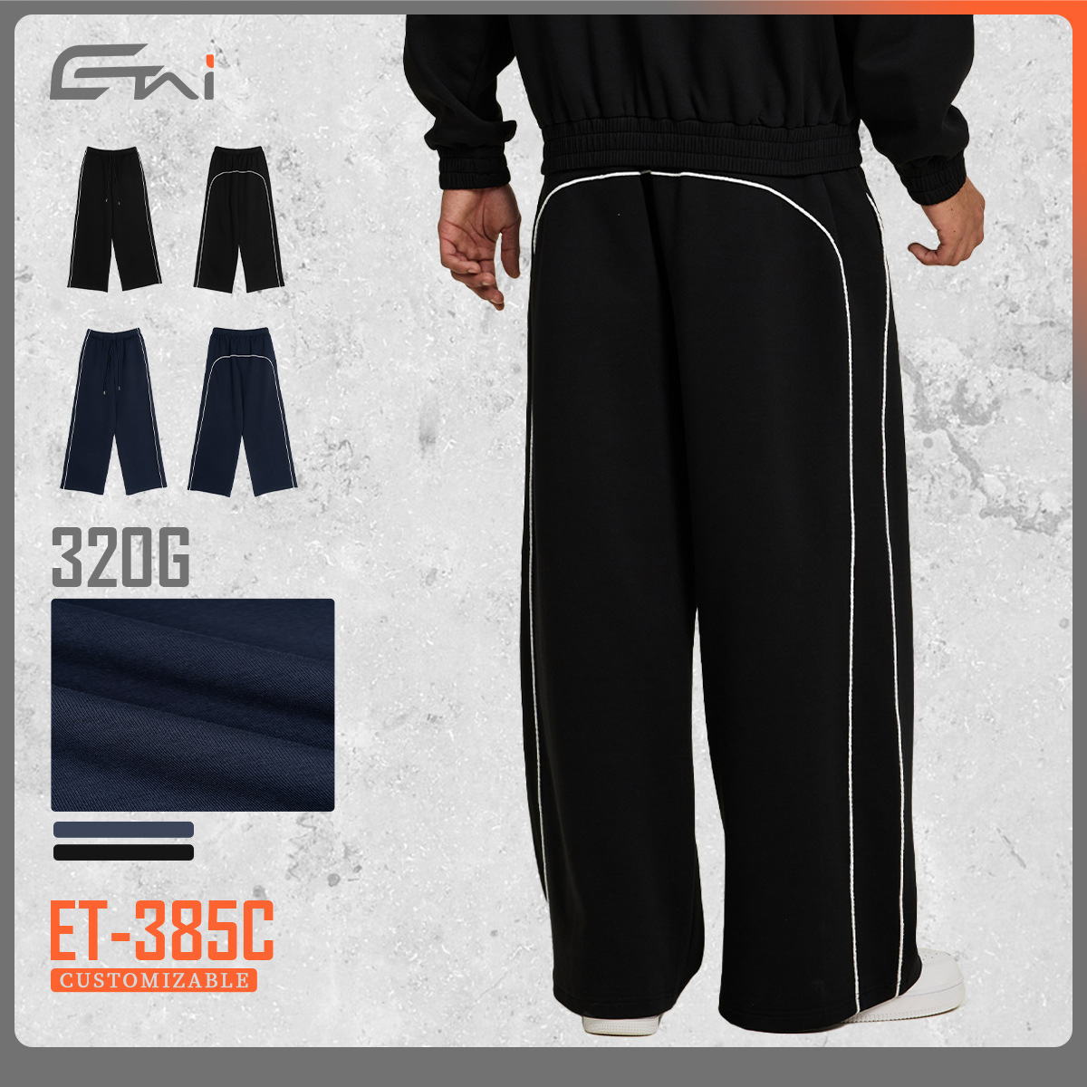 Pareja recto hombre pantalones casuales de color contrastante hombre y mujer pantalones casuales de moda calles sueltos personalizados