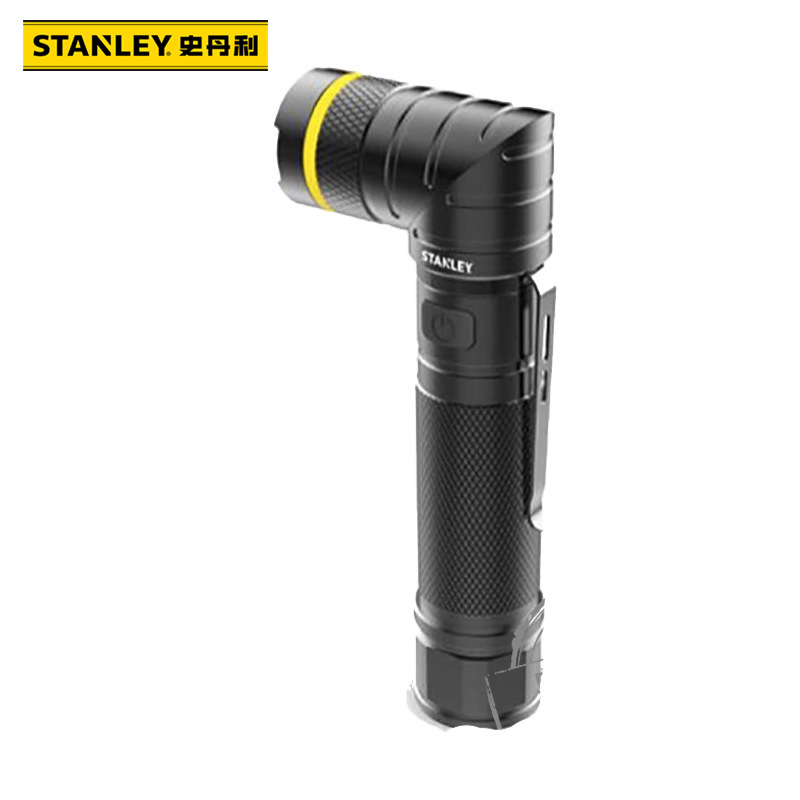 史丹利双LED转头锂电手电筒5W家用户外手电筒照明灯95-158-23