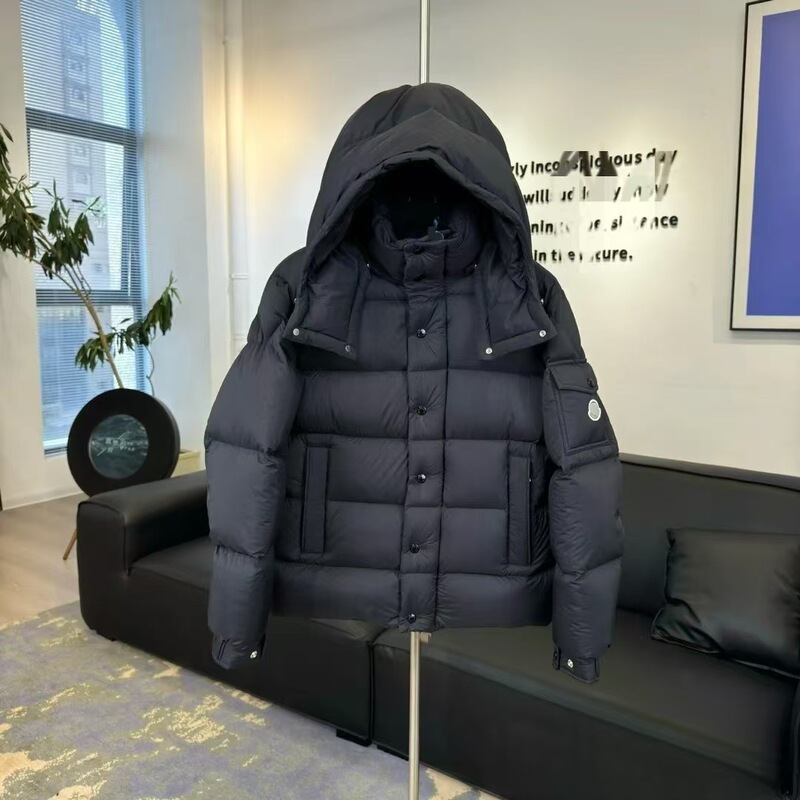 Mengjia ヨーロッパサイズ既製冬の新スタイル男性と女性のハイバージョンマット厚みのあるジッパーダウンジャケットダックダウンジャケット|undefined