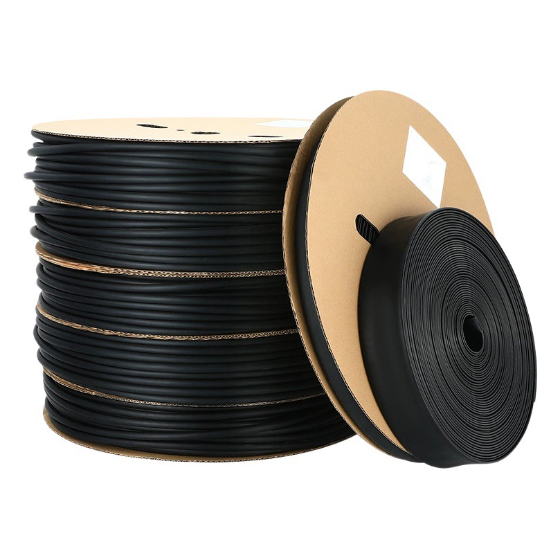 Двойн-стены Теплоусаживающ пробка с клейкой водонепроницаемой изоляцией Теплоусаживающ пробка утолщенная 3 раза термопластичная пробка черный провод рукав защиты